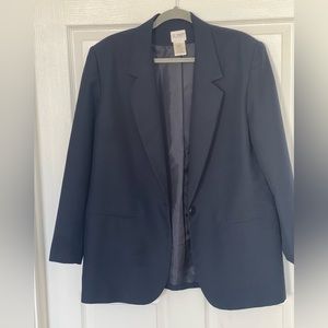 Liz Baker women’s dark blue blazer size 16